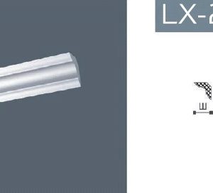 Плинтус потолочный NMC LX-23 2000 мм белый