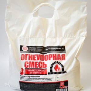 Огнеупорная смесь (мертель) 5 кг. меш (Россия)