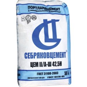 Портландцемент М-500 50кг (Себряковцемент)