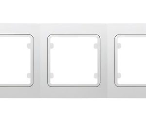 Рамка Makel Lilium 5-ая  белая горизонтальная