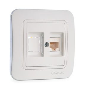 Розетка Makel Lilium UTP (Cat5) белая