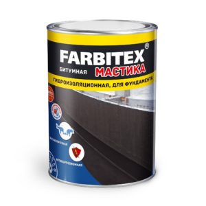FARBITEX Мастика битумная гидроизоляционная 4кг
