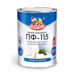 Ярко-зеленая ПФ-115 эмаль алк. 5кг "Olecolor" (4)