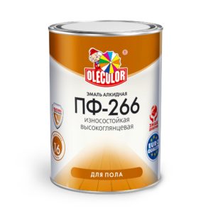 Красно-коричневая ПФ-266 эмаль алк. 1,9кг "Olecolor" (6)