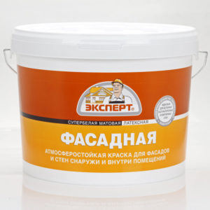 "ЭКСПЕРТ" Краска фасадная супербелая 3кг