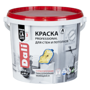 "DALI" Краска для ст. и потолков (PROFESSIONAL)  5л База А