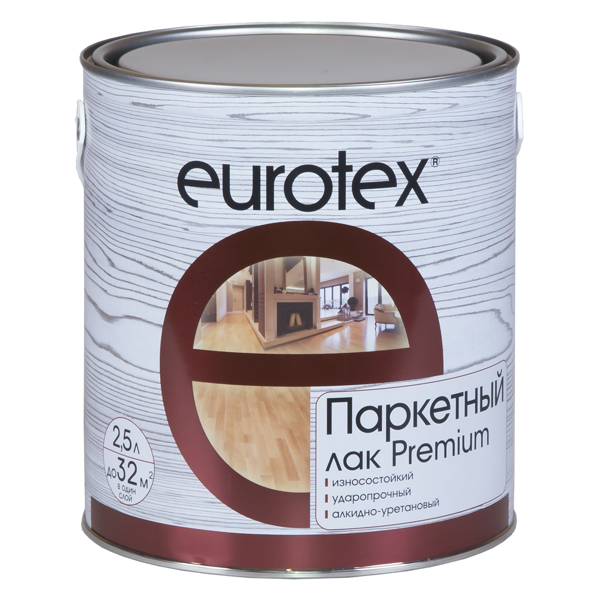 EUROTEX-Premium Лак паркетный глянцевый 2,5 л