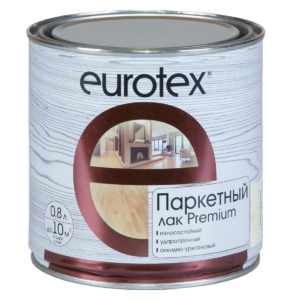 EUROTEX-Premium Лак паркетный полуматовый 0,8л