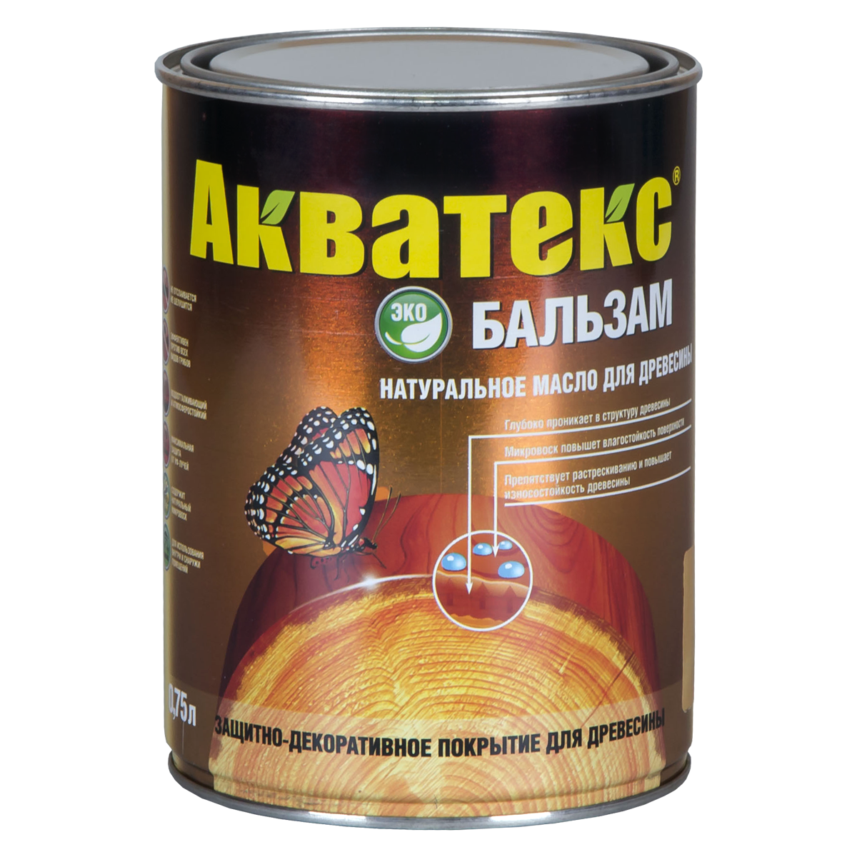 Акватекс-бальзам палисандр 0,75л (натуральное масло для древесины)