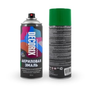 Аэрозольная эмаль унив-ая DECORIX, 520, зеленый /0101-14 DX