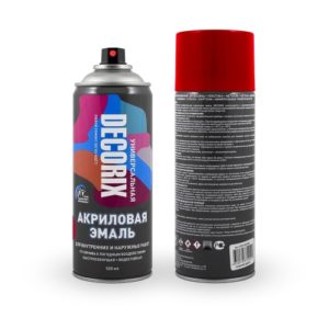 Аэрозольная эмаль унив-ая DECORIX, 520, красный /0101-04 DX