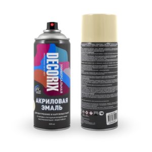 Аэрозольная эмаль унив-ая DECORIX, 520, слон. кость /0101-48 DX