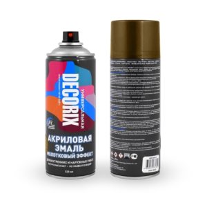 Аэр эмаль молотковый эффект DECORIX, 520, бронза /0104-02 DX