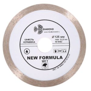 Диск Trio Diamond алмаз отр. сплошной влажный рез 125х10х22.23мм
