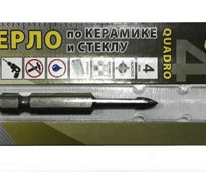 Сверло КВАДРО по керамике и стеклу, 4мм