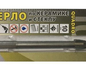 Сверло ПЕРО по керамике и стеклу 10мм
