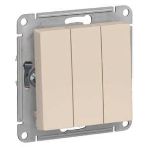 Механизм выкл. 3-кл. СП AtlasDesign 10А IP20 10AX беж.