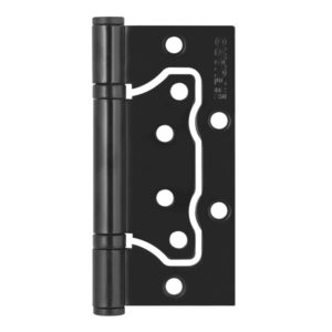 Петля универс. без врезки 500-2BB/BL 100x2,5 BL-черный матовый Fuaro