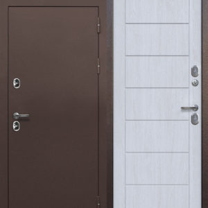 Дверь мет.ISOTERMA 11см Медь Астана милки NEW 860*2050R (110/141мм) хром г.Йошкар-Ола