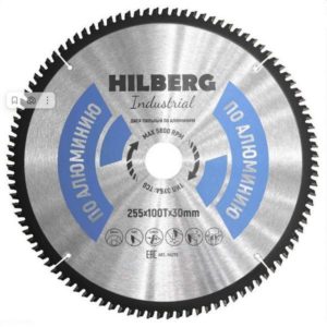 Диск пильный 255х30х100T Hilberg Industrial Аллюминий