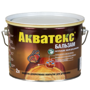 Акватекс-бальзам бесцветный 2,2л (натуральное масло для древесины)