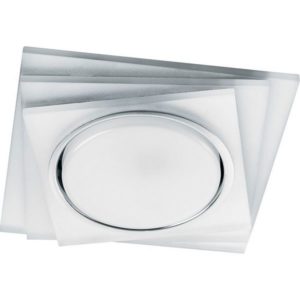 Светильник светод. Feron CD5023 15W GX53+20LED 4000K белый мат. квадрат